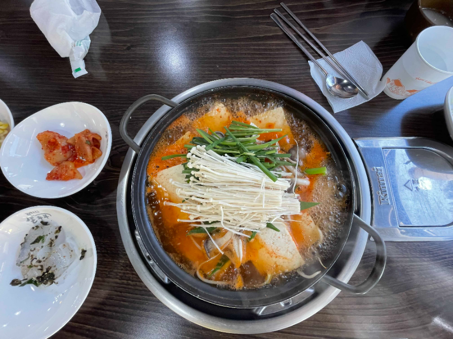 감악산 순두부 점심식사