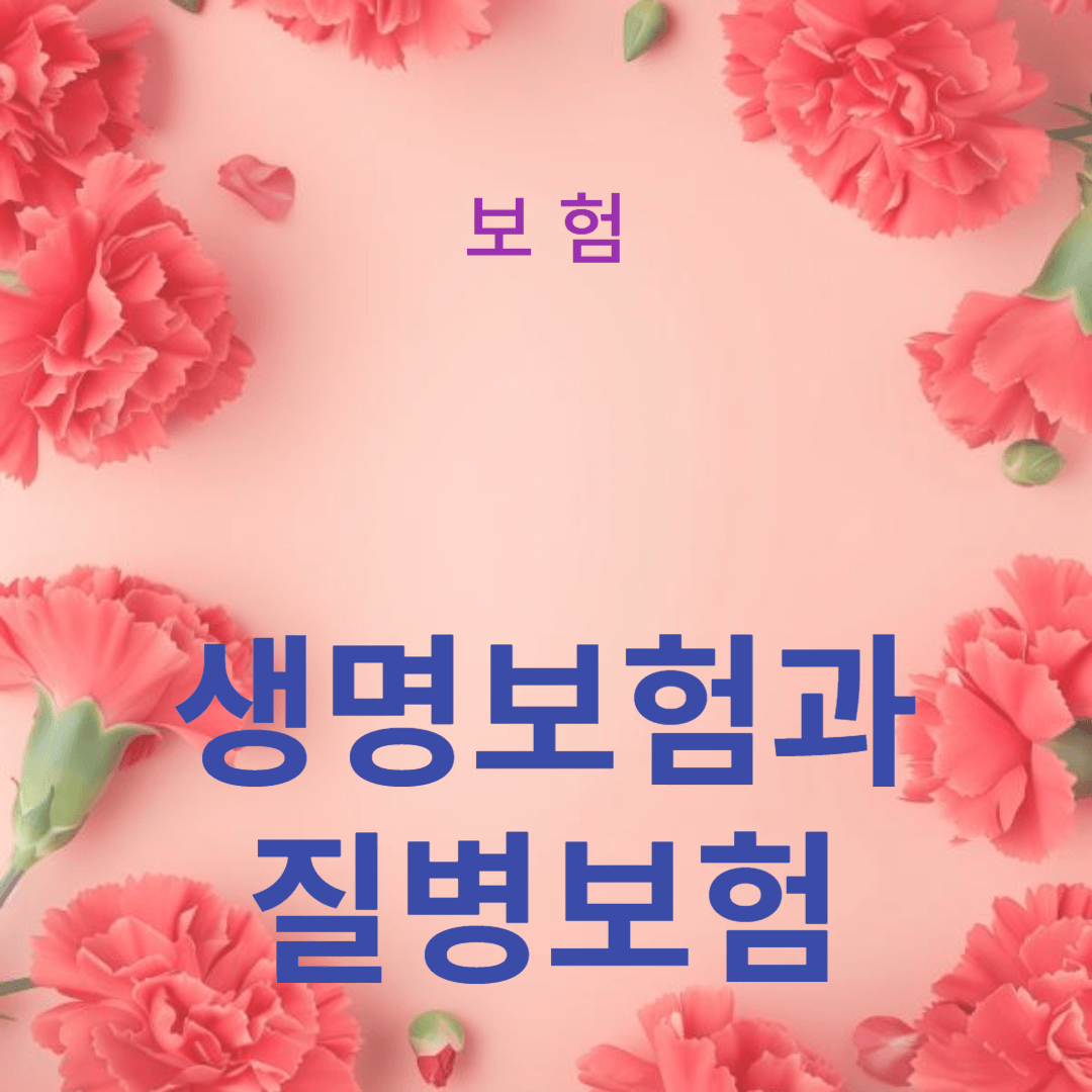 생명보험과 질병보험의 차이점과 중요성