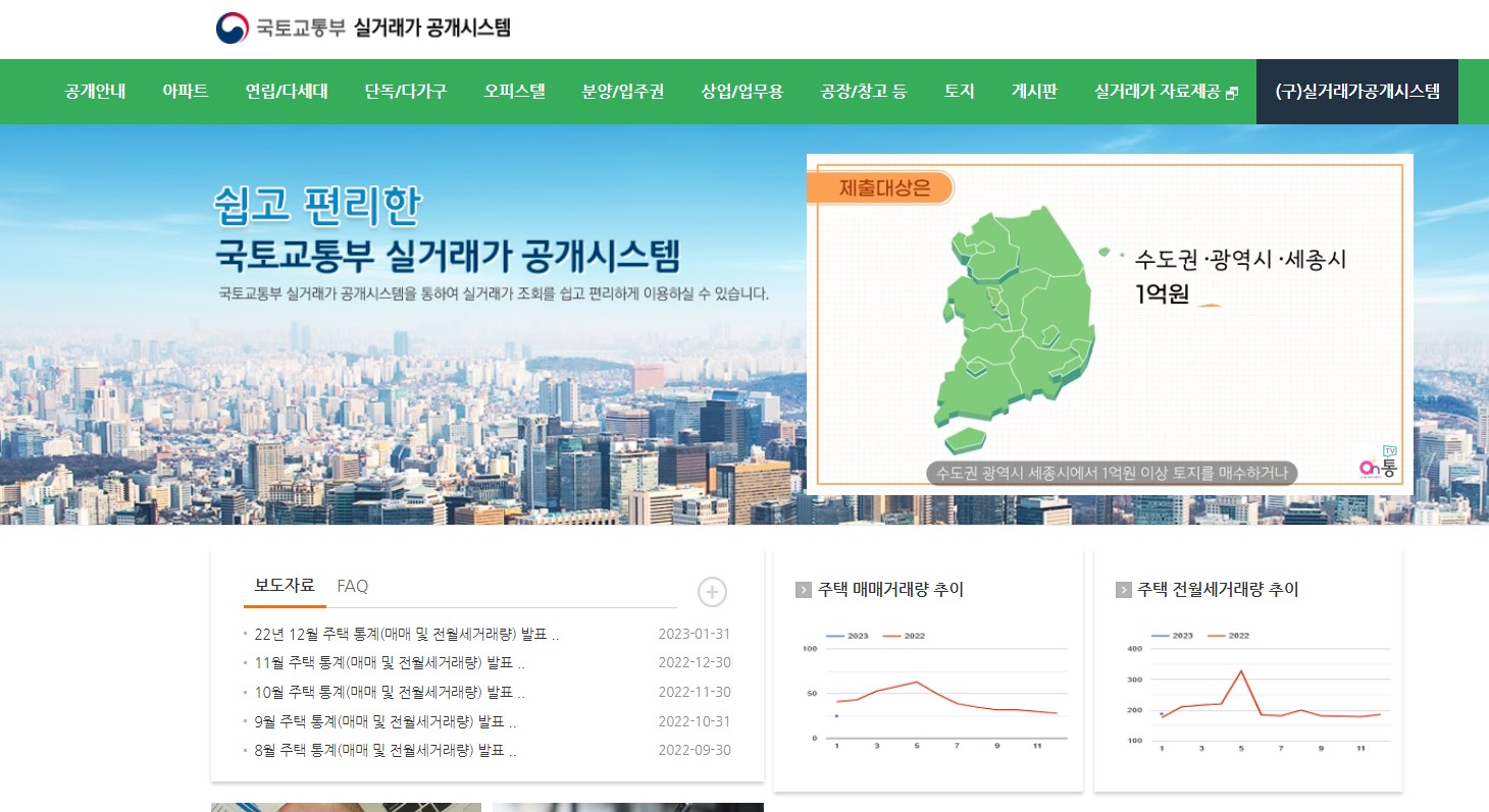 아파트 실거래가 조회하는 방법, 매물 찾는 방법