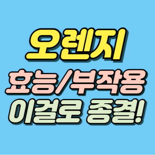 오렌지 효능 부작용