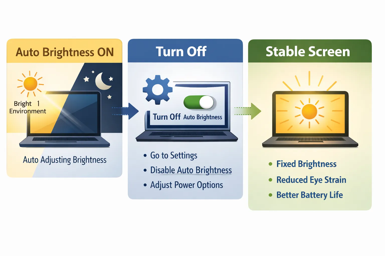 노트북 화면 밝기 자동 조절 해제 (센서 설정, 전원 관리, 수동 조절)