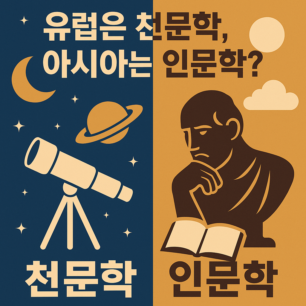 유럽은 천문학, 아시아는 인문학 이미지