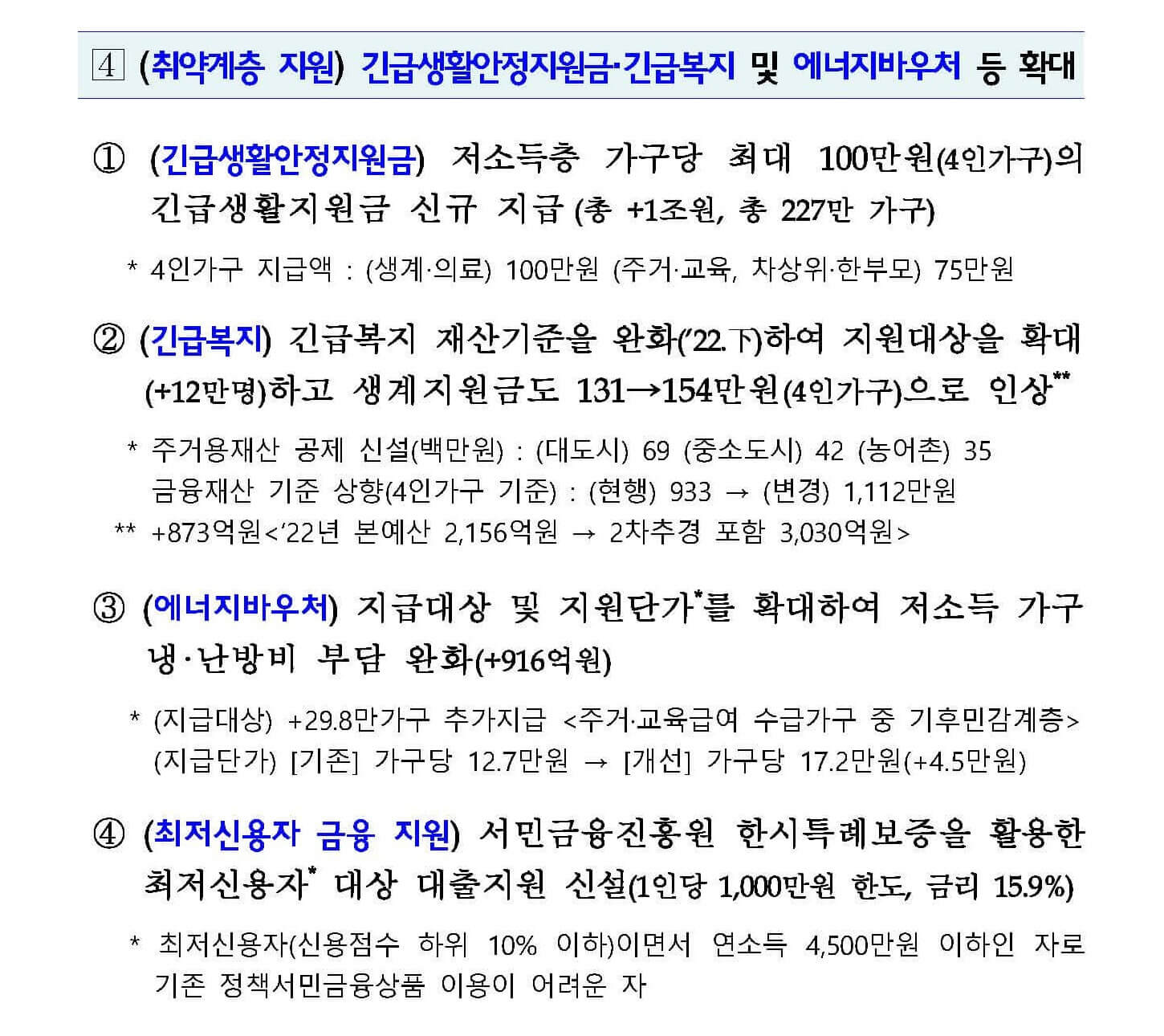 보도자료 취약계층 지원