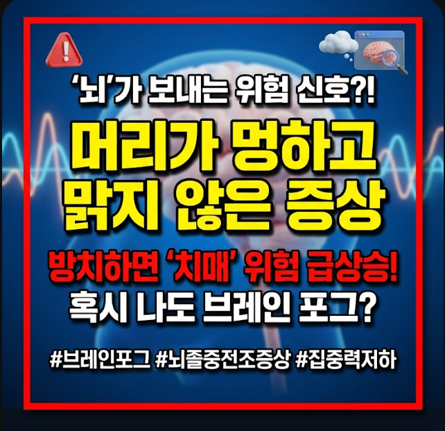 머리가 멍하고 맑지 않은 증상