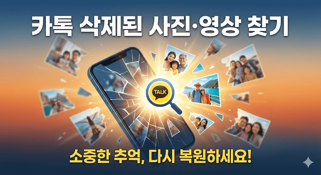 카톡복구 삭제된 사진&middot;영상 찾기