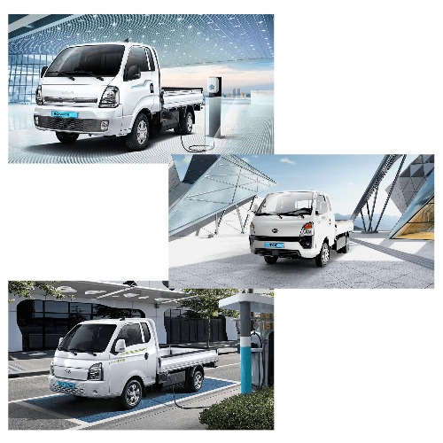 1톤 트럭 전기차 T4K 포터EV 봉고 EV 비교