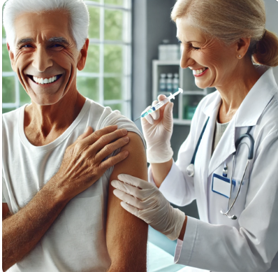 노인 무료 독감 예방접종 관련 사진