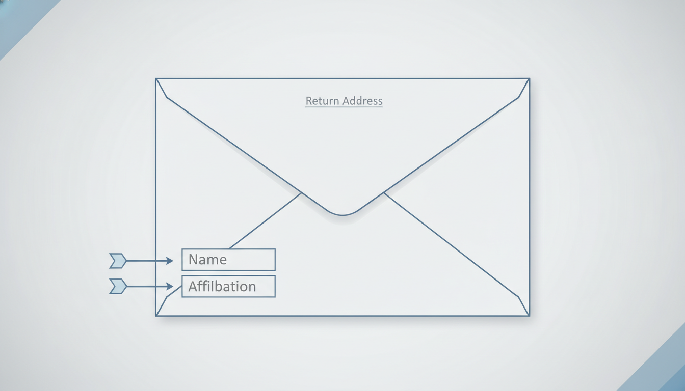 축의금 봉투 뒷면 이름과 소속을 적는 올바른 위치 안내 일러스트