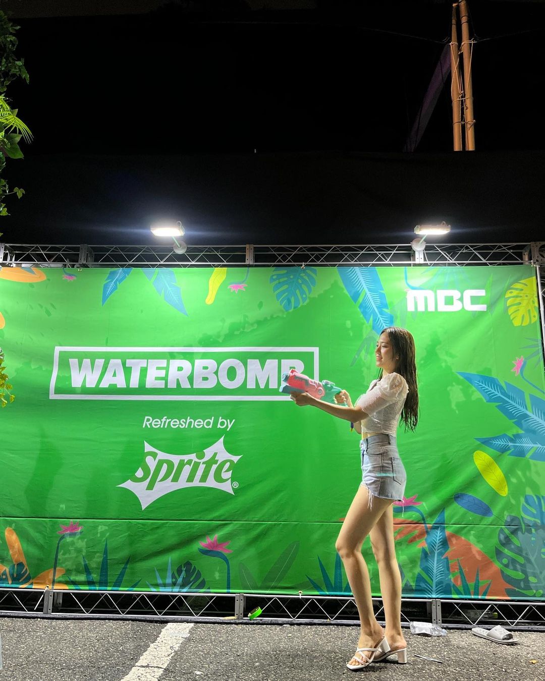 스프라이트 워터밤 축제 참가한 금채림 MBC 기상캐스터
