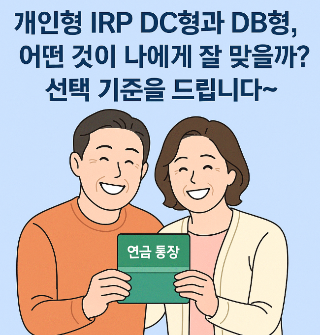 개인형 IRP DC형 DB형 선택기준과 선택방법, 가입방법