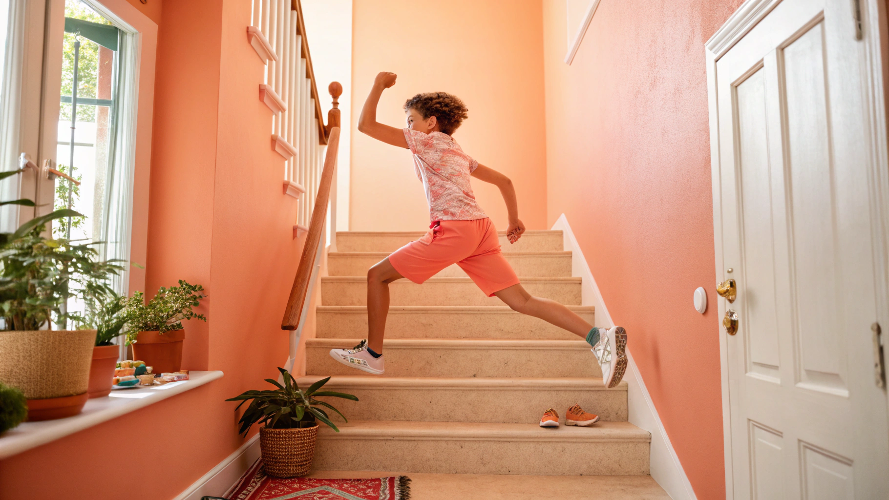 실내 계단 하나로 완성하는 전신 운동 루틴