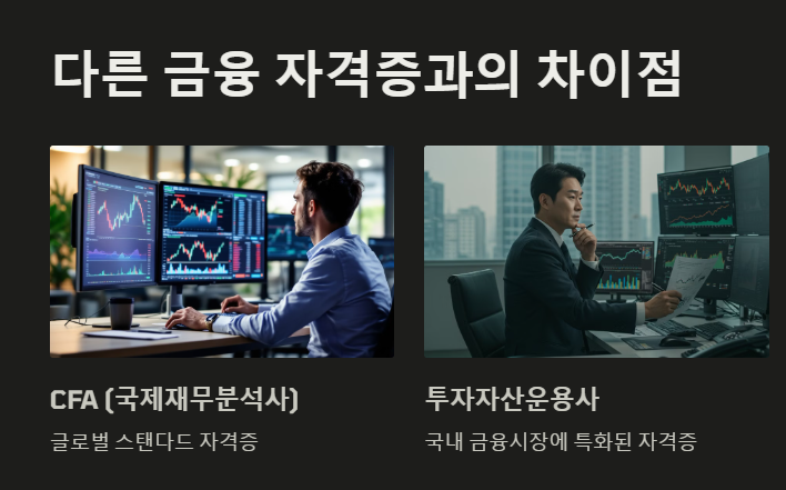 다른 금융 자격증과의 차이