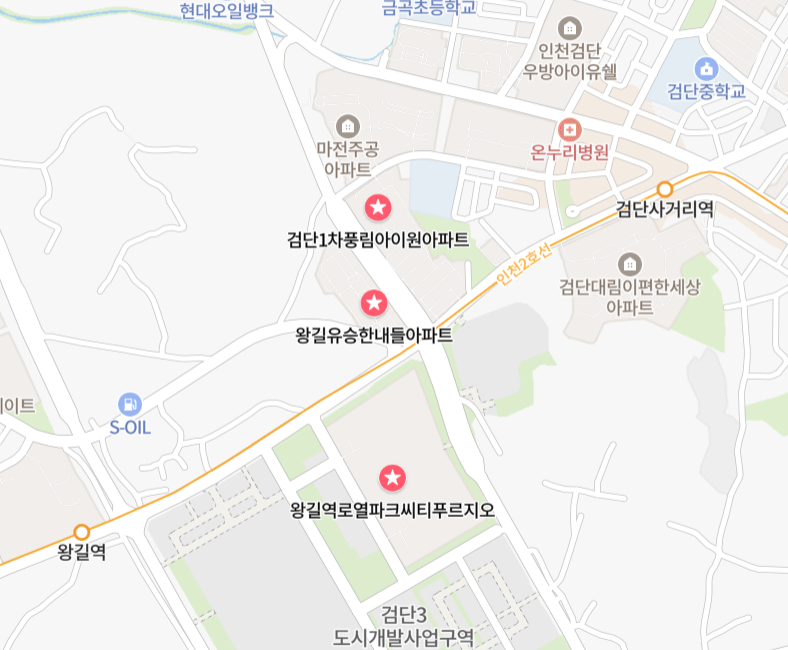 왕길동 부동산 위치