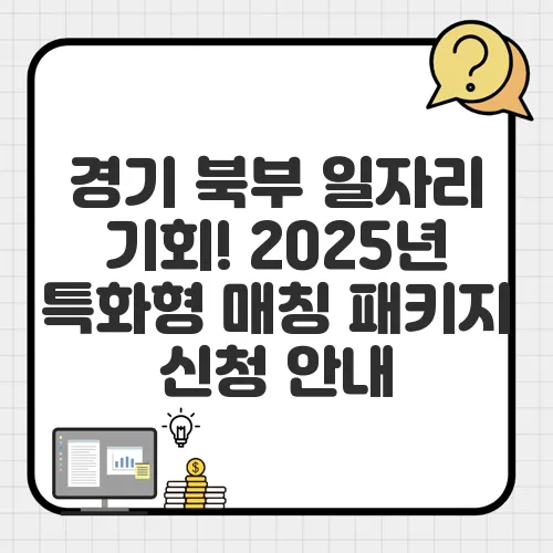 경기 북부 일자리 기회! 2025년 특화형 매칭 패키지 신청 안내