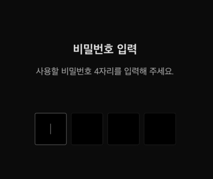 비밀번호-입력