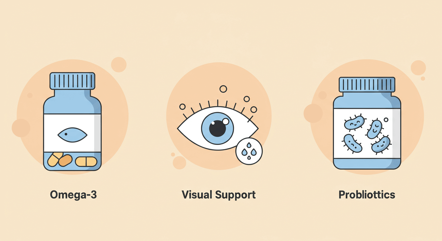 건강 중심 선물의 부상 – 오메가-3, 루테인, 유산균