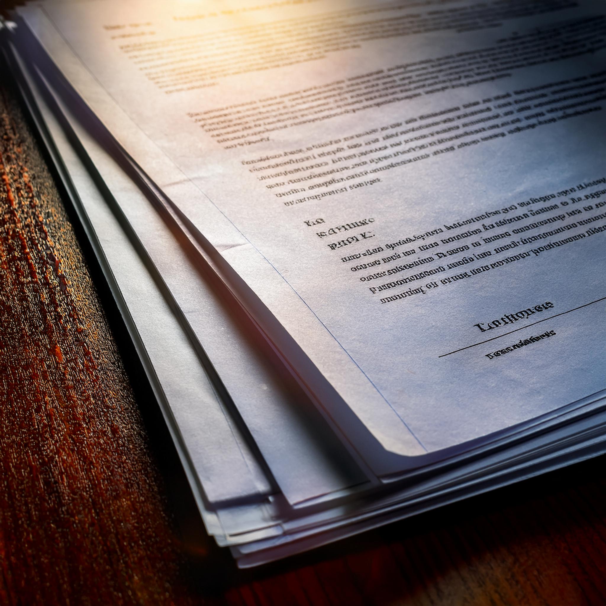 특별수익에 대한 판결이 기록된 법적 서류: 특별수익의 제외 또는 포함에 대한 판결이 강조된 법적 문서를 클로즈업한 이미지.