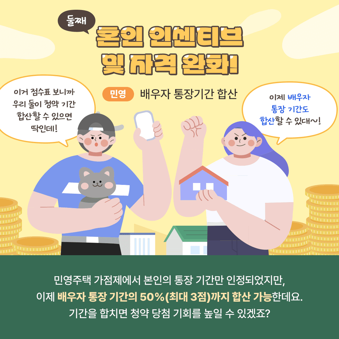 혼인 인센티브 및 자격 완화