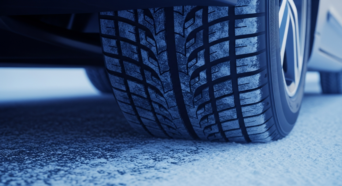 겨울철 빙판길 제동 거리 확보를 위한 타이어 교체