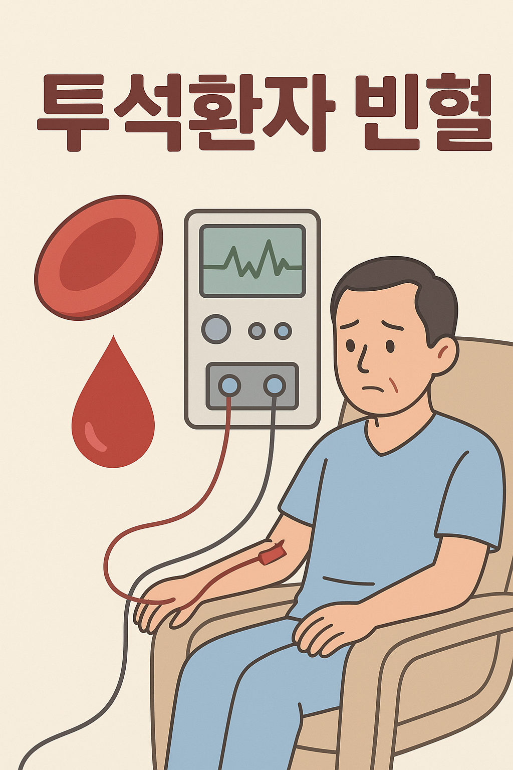 투석환자 부작용 빈혈 원인 및 관리법
