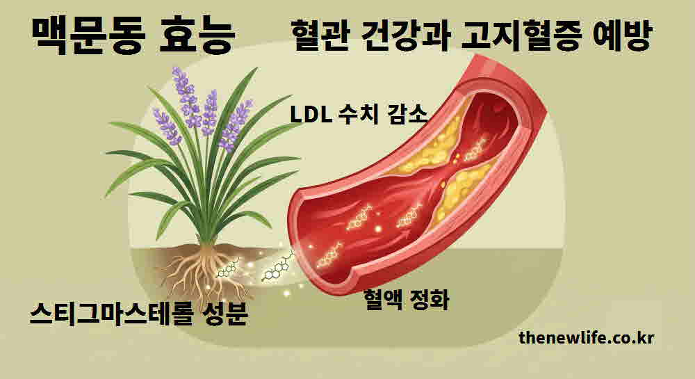 맥문동 효능 혈관 건강 고지혈증 예방