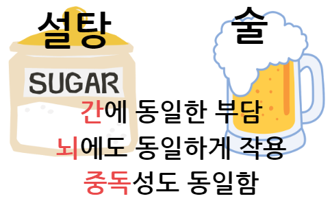 설탕과 술이 지방간에 안좋은 이유, 간에 안좋은 이유