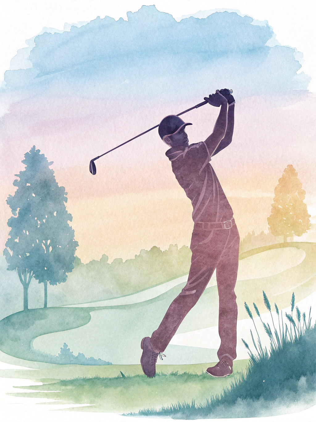 올바른 스윙 의 피니쉬 자세