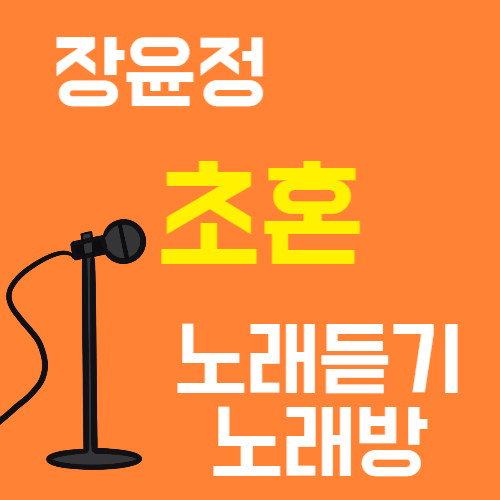 장윤정 초혼 노래듣기 노래방