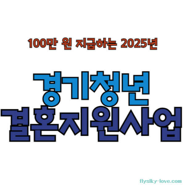 경기청년 결혼지원사업