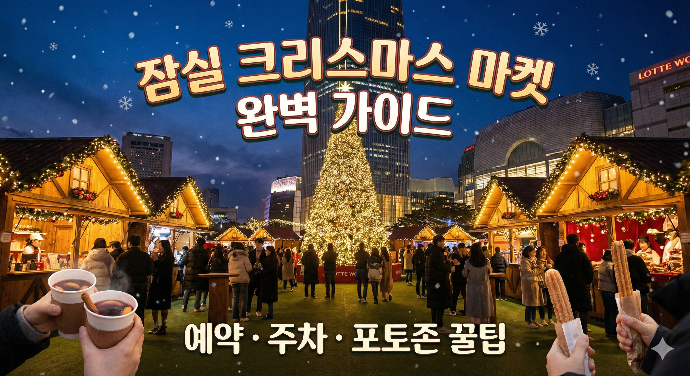 잠실 크리스마스 마켓 예약 주차 꿀팁