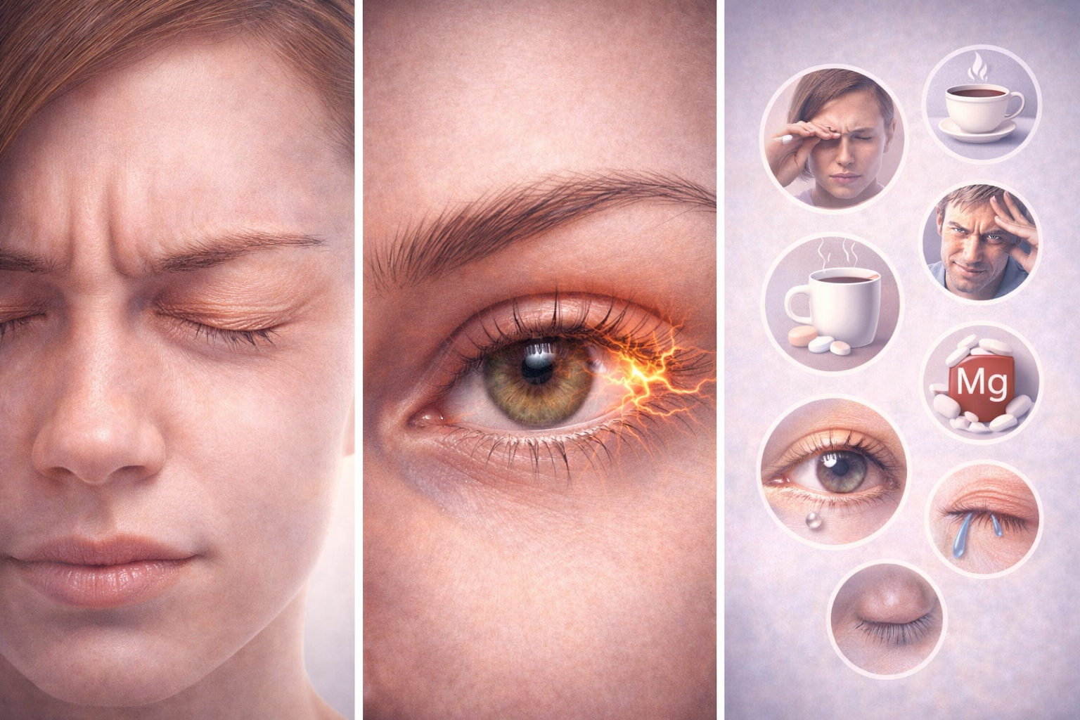 눈밑떨림 눈꺼풀떨림증상