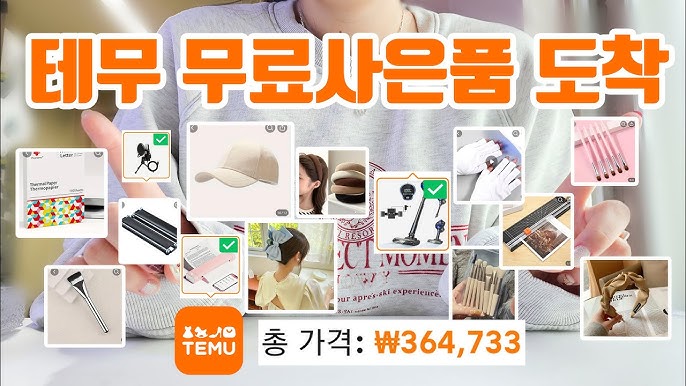 테무 무료사은품 종류, 받는 방법