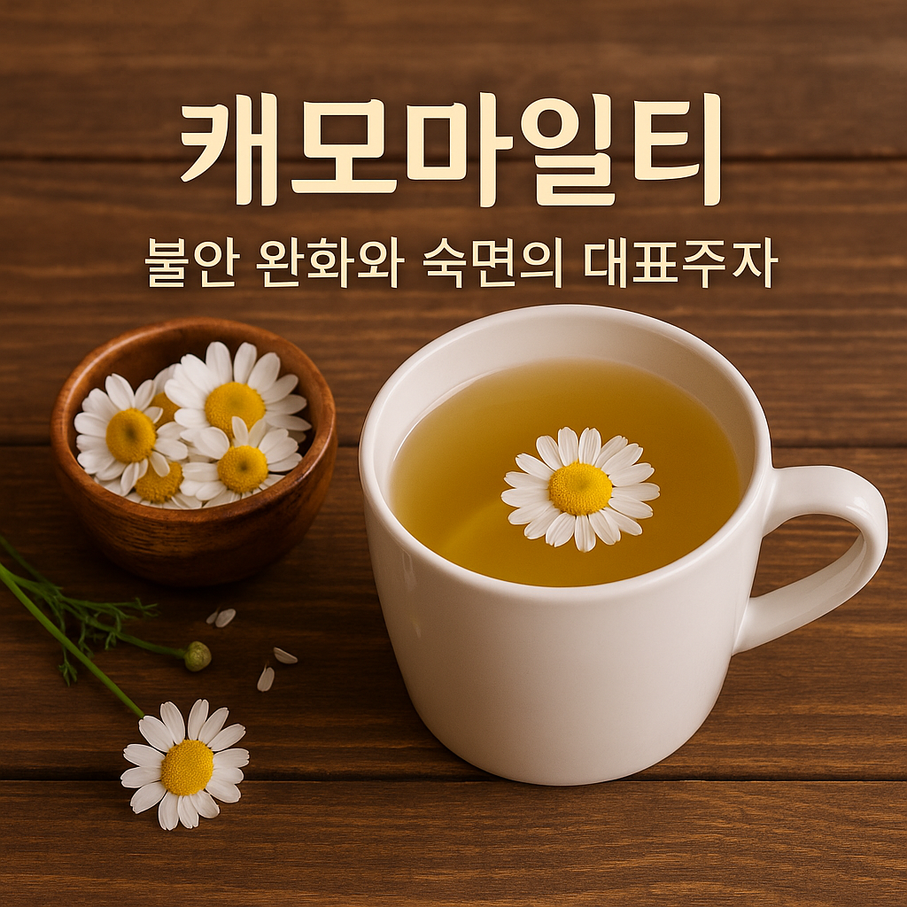 캐모마일티 – 불안 완화와 숙면의 대표주자