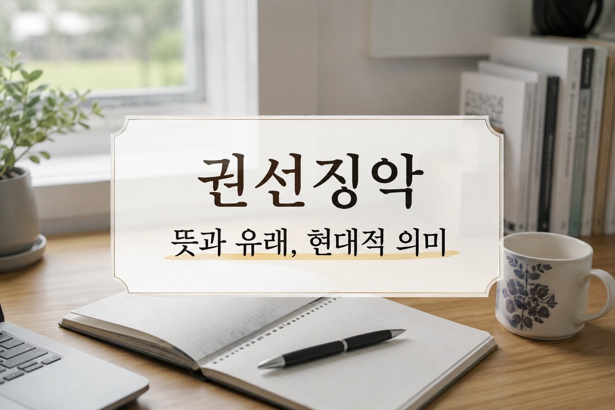 권선징악 뜻, 유래부터 현대적 의미까지 쉽게 이해하기