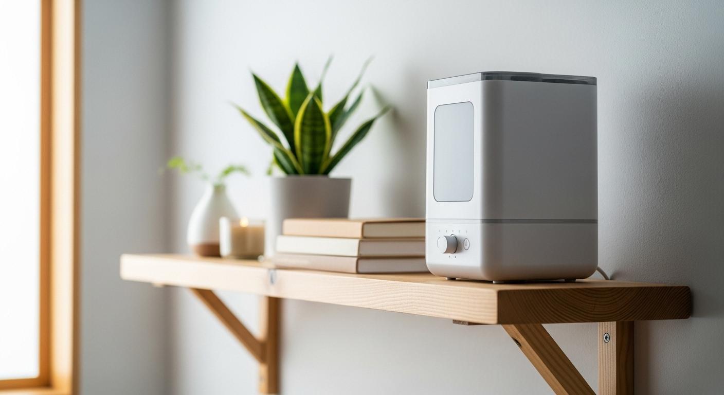 가습기 나무 선반