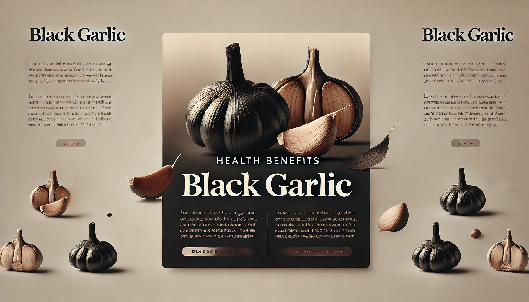 검은 마늘의 놀라운 효능과 부작용 건강을 지키는 천연 보약