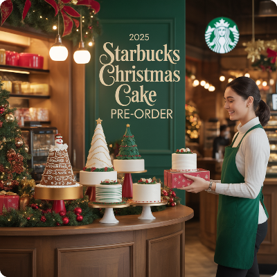 2025 스타벅스 크리스마스 홀케이크 사전예약 이미지