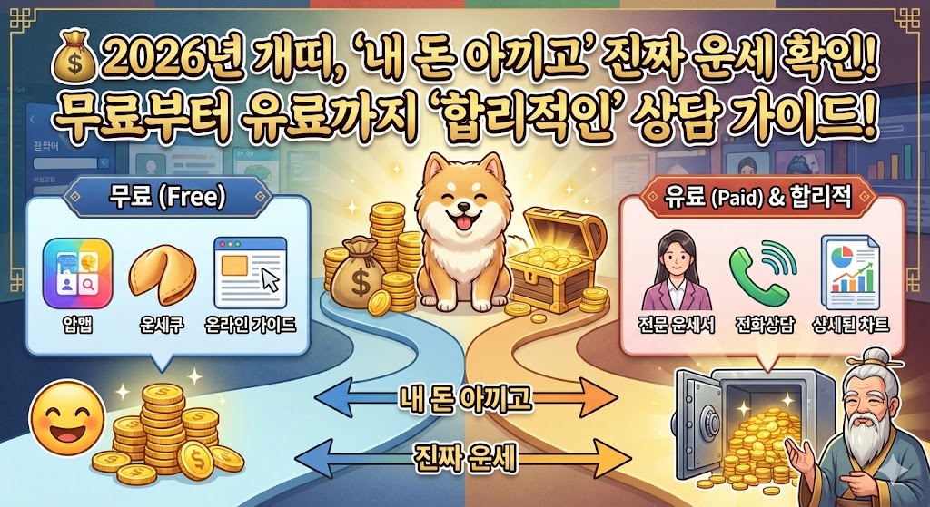 💰 2026년 개띠, '내 돈 아끼고' 진짜 운세 확인!