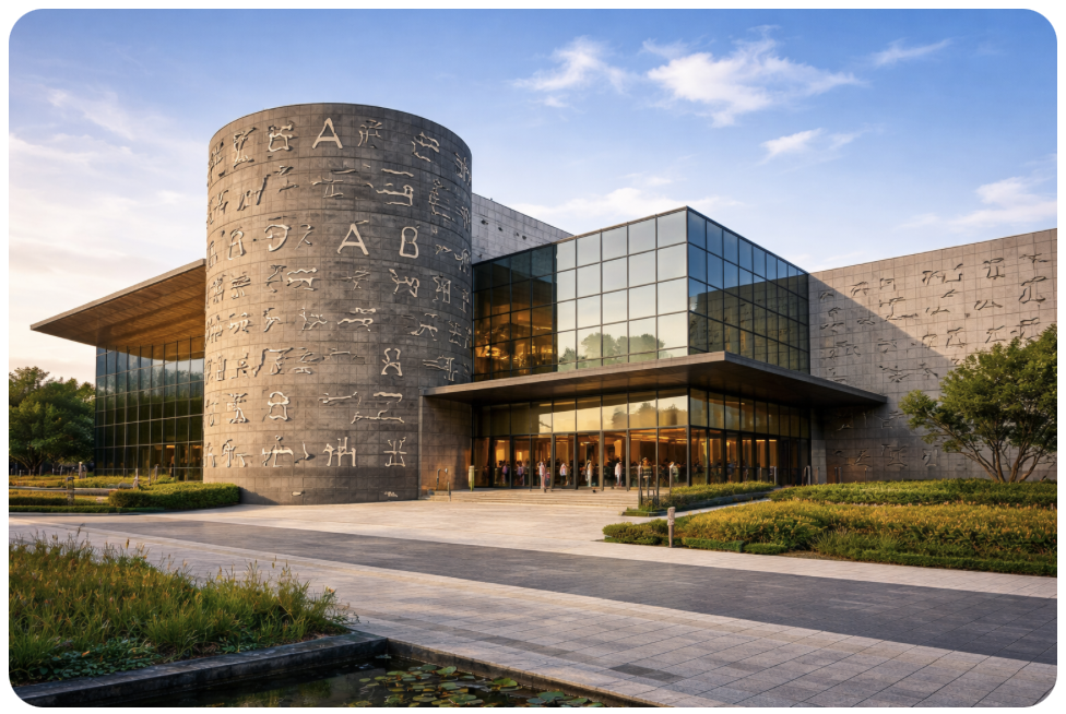 세계문자박물관 외관 모습