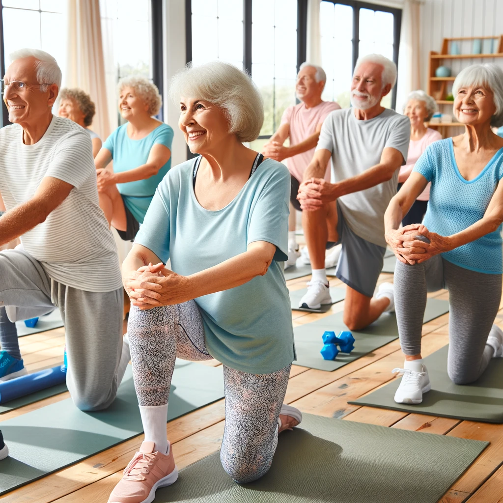 활기찬 노년, 운동하는 노인