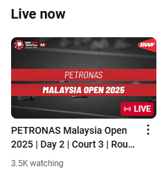 안세영 경기 일정: 2025 BWF 말레이시아 배드민턴 오픈