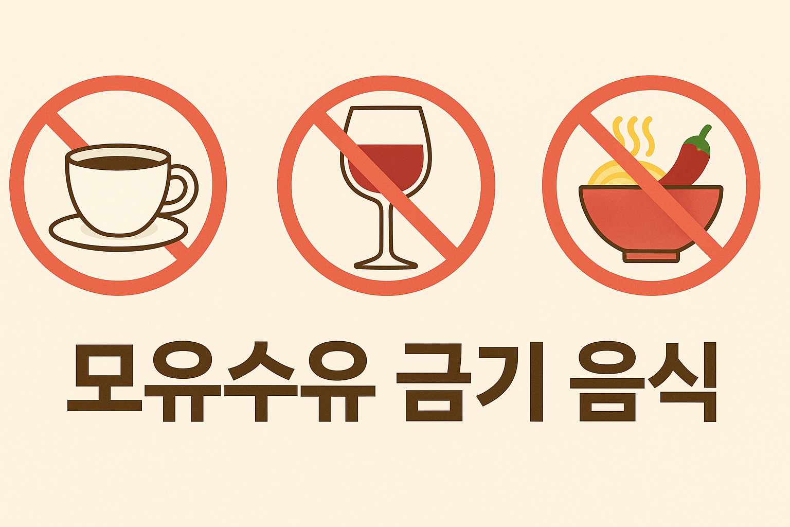 모유수유 중 절대 피해야 할 음식 7가지 총정리🚫