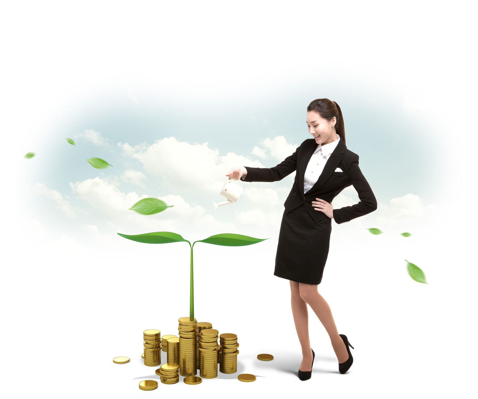 자산을 키우는 여자