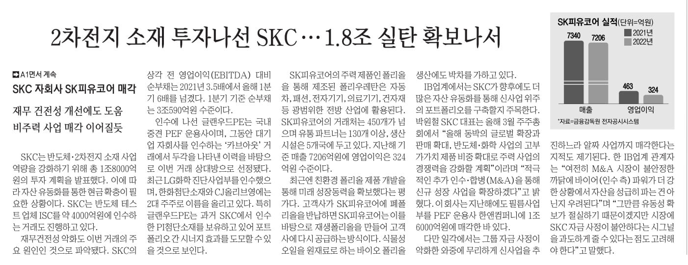 6월 13일 화 신문스크랩