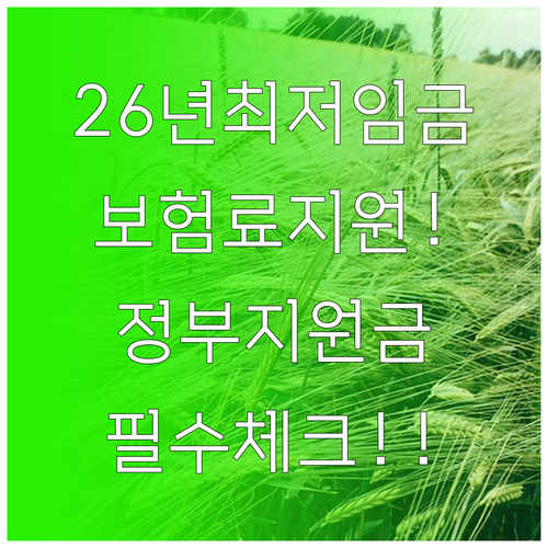 2026년 최저임금 인상 대응책 사회..