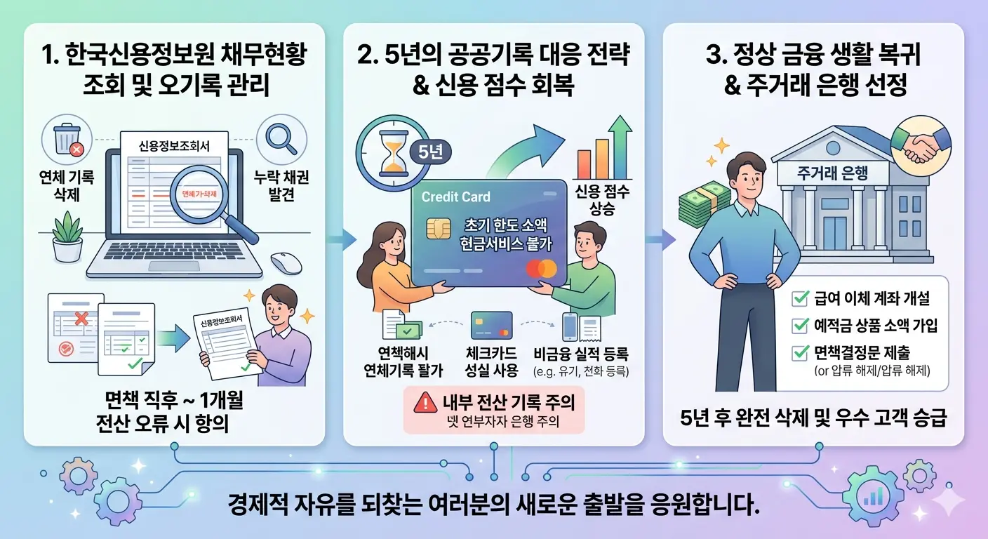개인파산 면책 훅 빚기록 삭제 및 한국신용정보원 채무현황 정보 이미지