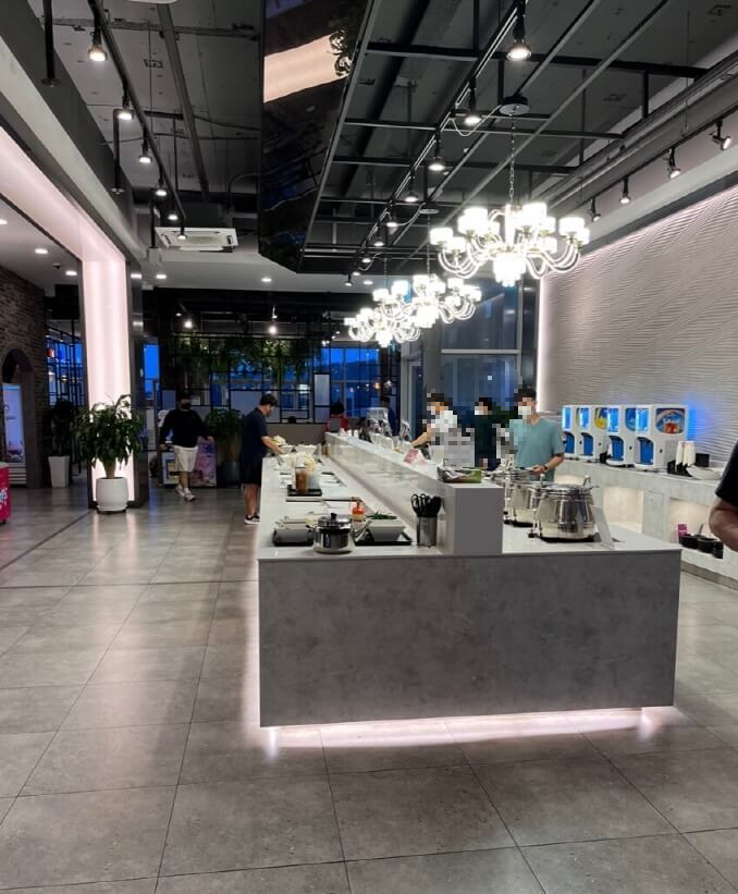 샤브쌈주머니 샐러드바