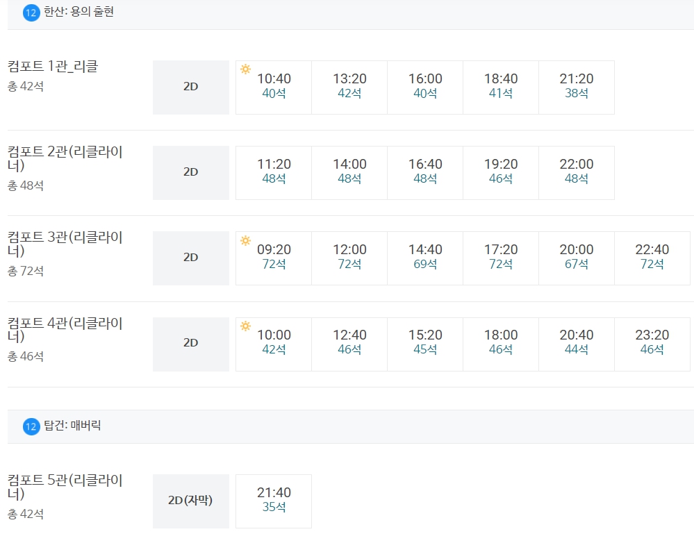 메가박스 미사강변 상영시간표