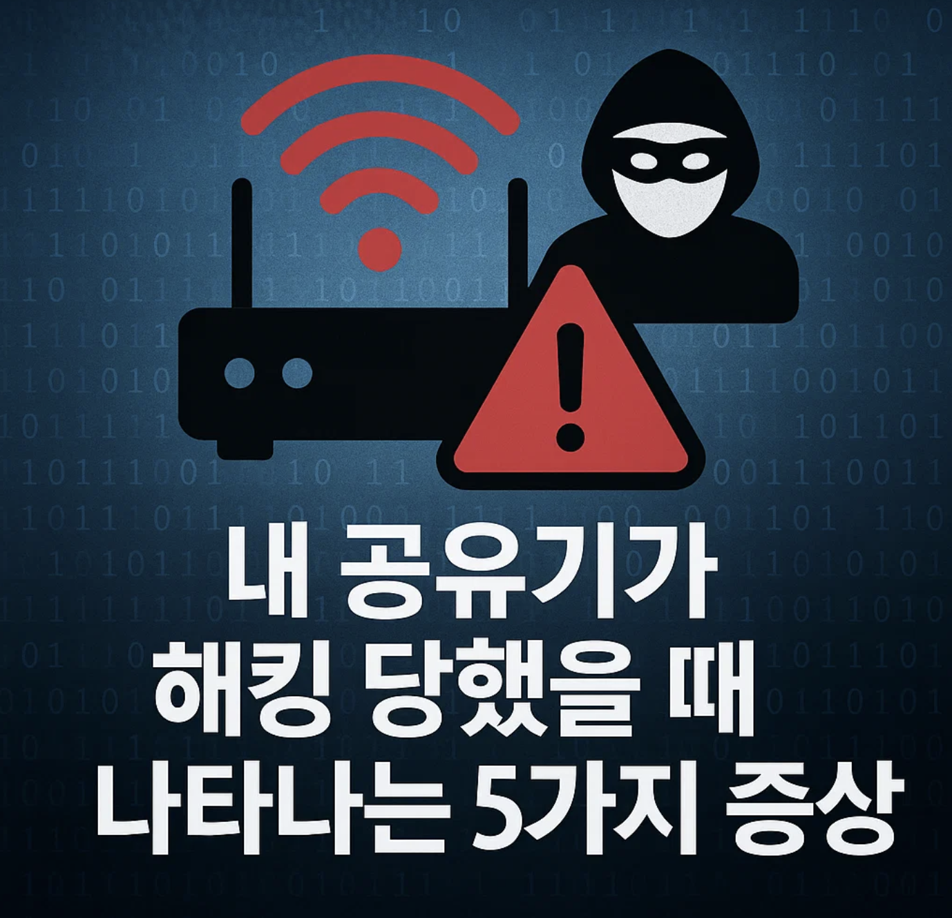 내 공유기가 해킹 당했을 때 나타나는 5가지 증상
