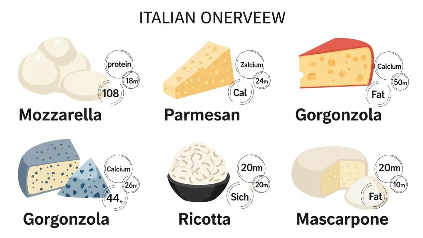 이탈리아 치즈 종류별 특징
